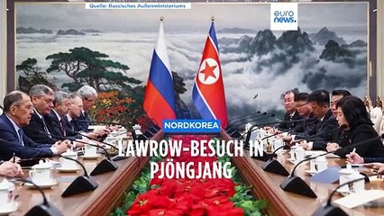 Strategische Partnerschaft: Russlands Außenminister Lawrow in Nordkorea