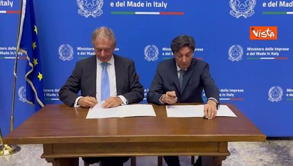 Transizione ecologica del settore automotive, siglato accordo MIMIT-ANFIA, le immagini della firma