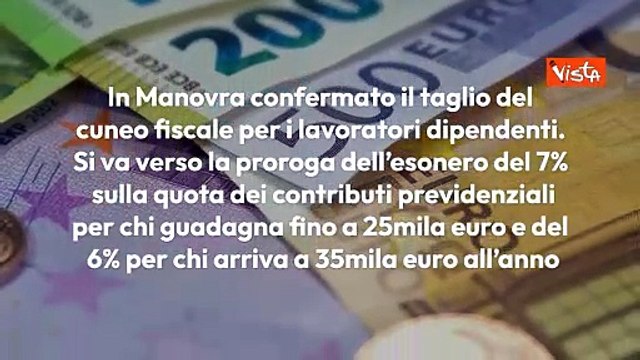Manovra 2024, ecco le principali misure: dal taglio del cuneo fiscale agli asili nido - INFOGRAFICA