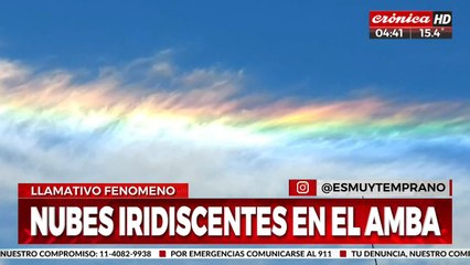 Nubes multicolores copan el cielo de Buenos Aires: ¿a qué se debe?