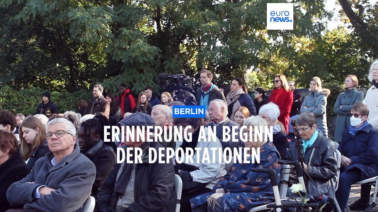 'Nie wieder': Erinnerung an Deportation Berliner Juden - und Mahnung vor Rechtsextremismus