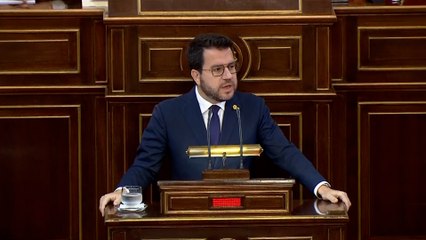 Así ha sido la intervención de Pere Aragonès en el Senado