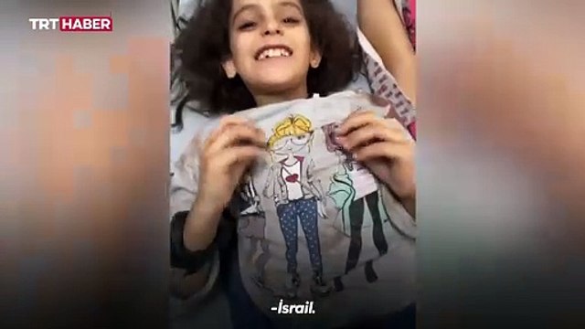 Gazzeli yaralı kız: En büyük selamlar Filistin halkına…