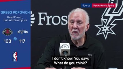 'Smart' Wembanyama will adapt to the NBA - Popovich