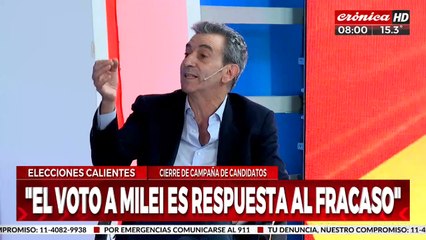 Florencio Randazzo: "El voto a Milei es la respuesta al fracaso"