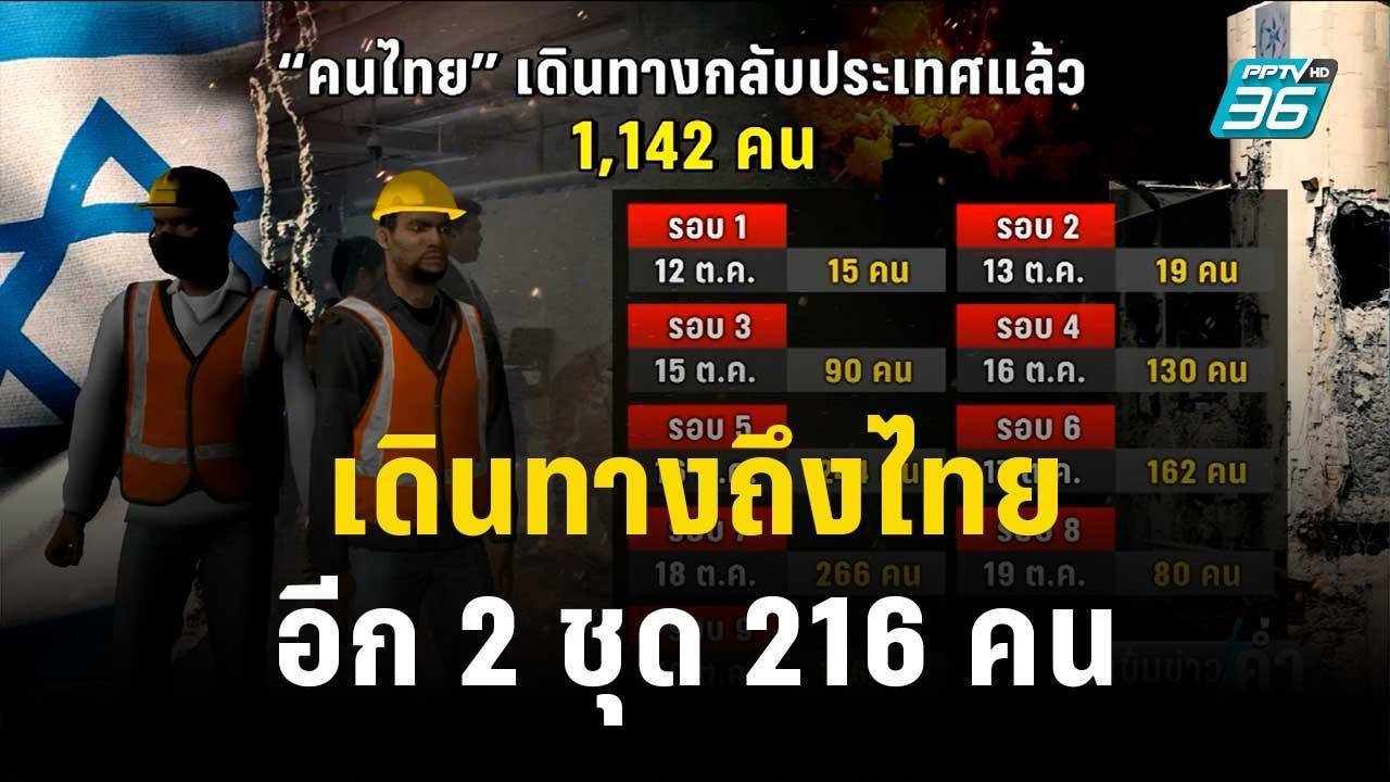 แรงงาน เดินทางถึงไทย อีก 2 ชุด 216 คน | เข้มข่า...
