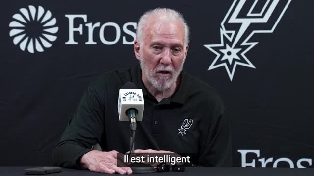 Spurs - Popovich : Wembanyama est intelligent