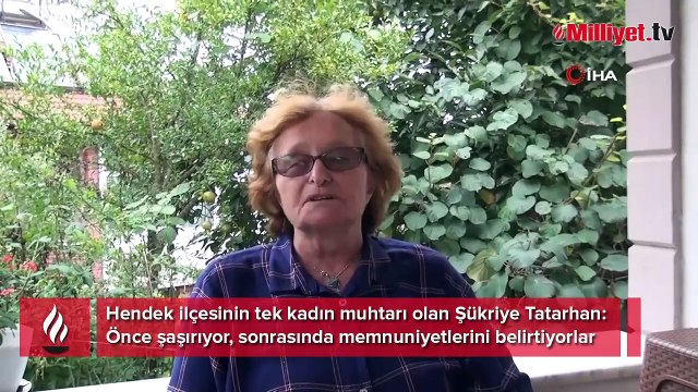 Elinin hamuruyla erkek işine karıştı! 91 mahallesi bulunan ilçede tek kadın