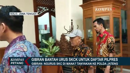 Télécharger la video: Bantah Urus SKCK Syarat Pendaftaran Pilpres, Gibran Rakabuming Raka: Tanya ke Polda Jateng