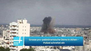 Grosse pro-palästinensische Demo in Athen – Polizei schreitet ein