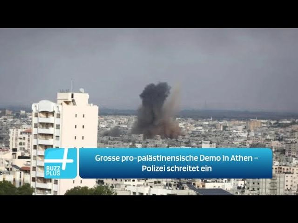 Grosse pro-palästinensische Demo in Athen – Polizei schreitet ein