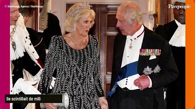 Reine Camilla : Sa tiare géante la fait briller au bras de Charles III, Kate et William absents très remarqués