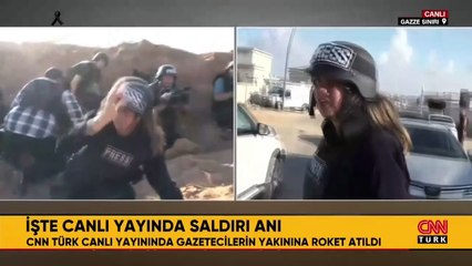 Une roquette a touché une émission en direct près de journalistes turcs en Israël