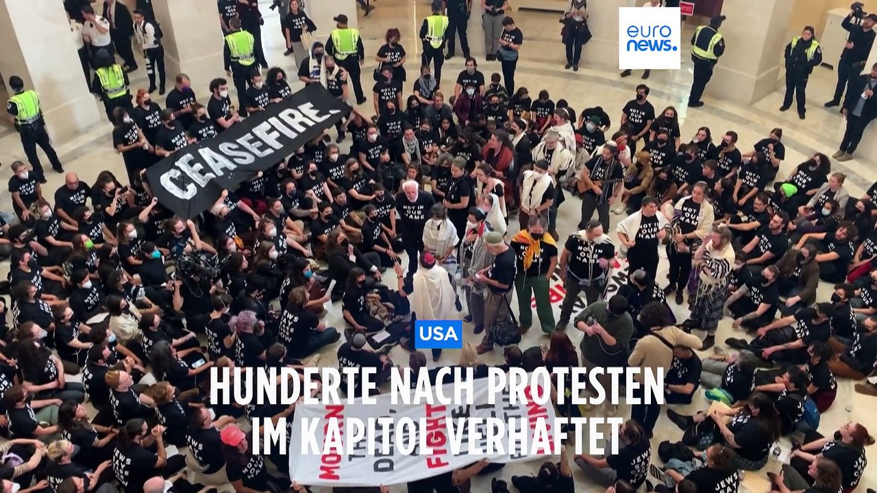 Hunderte nach Demonstration im Kapitol für Waffenstillstand zwischen Hamas und Israel festgenommen