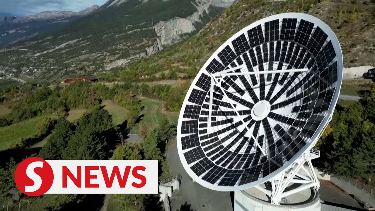 Swiss satellite dishes converted into giant sol...