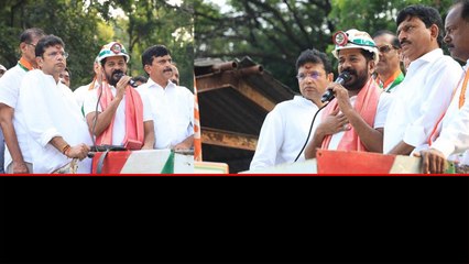 Telangana లో దూసుకెళ్తున్న Revanth Reddy బస్సు యాత్రతో వినూత్న ప్రచారం.. | Telugu OneIndia