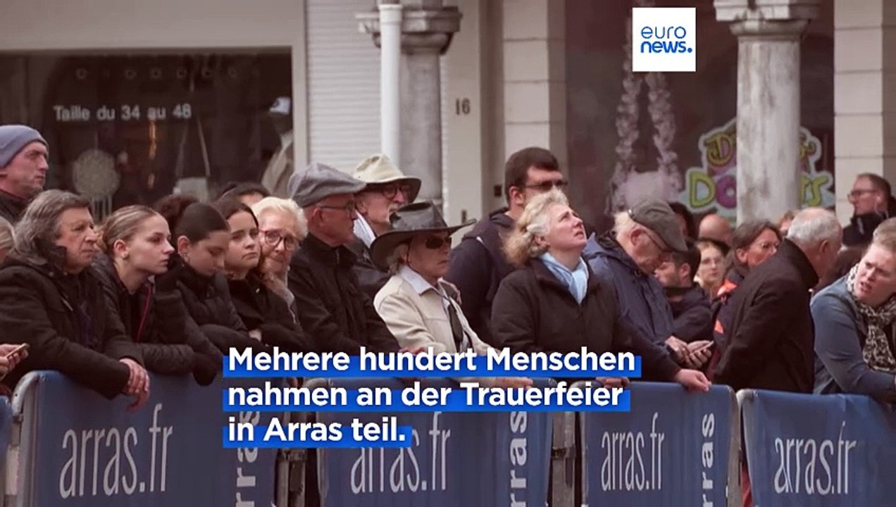 'Er liebte seine Töchter'- Arras gedenkt des ermordeten Lehrers Dominique Bernard