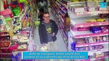 Antes de entregarse, Aníbal Lotocki hizo compras en un supermercado chino de City Bell