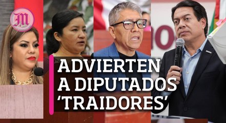 Advierte Mario Delgado a diputados de Morena "traidores": "los estamos viendo"
