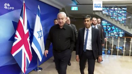 Sunak em visita diplomática a Israel