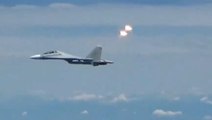 Footage shows Chinese plane setting off flares in ‘coercive’ moves against US military, Pentagon says