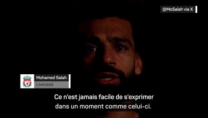 Salah demande la fin des "massacres" à Gaza