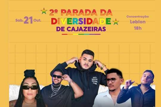 Praça do Leblon será palco para a 2ª Parada da Diversidade de Cajazeiras com diversas atrações musicais