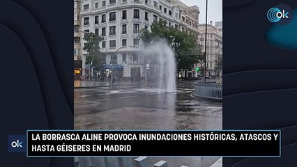 Descargar video: La borrasca Aline provoca inundaciones históricas, atascos y hasta géiseres en Madrid