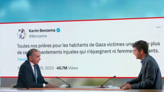 Zemmour: Benzema est un musulman qui veut appliquer la charia, la charia prévoit le djihad et le djihad veut dire tuer Dominique Bernard et tuer Samuel Paty