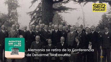 Alemania se retira de la Conferencia de Desarme. Mal asunto