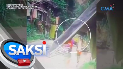 Barangay secretary na sakay ng multicab, patay nang tumalsik at magulungan ng bumanggang bus | Saksi