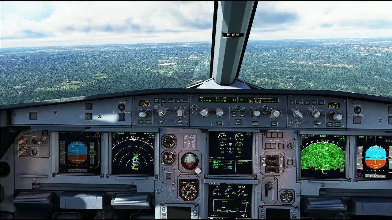 MSFS A320 FÉNIX NORTHWEST AIRLINES atterro KATL  ILS OZZZI1  RUNWAY 26R