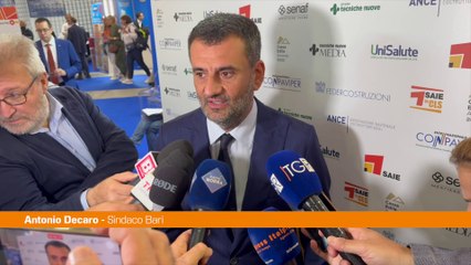 Edilizia, Decaro "Quello di Bari è il secondo Saie del Paese"