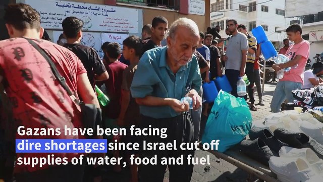 Gazans struggle to get fresh water amid shortages
