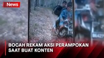Bocah Rekam Detik-Detik Aksi Perampokan saat Buat Konten di Kebun Karet