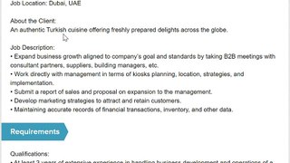 General Manager and Business Developer - UAE JOBS DUBAI