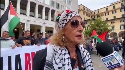 Manifestazione pro Palestina a Livorno