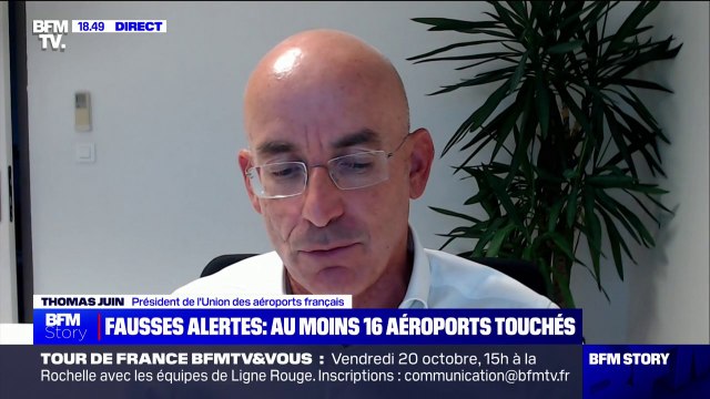 Fausses alertes à la bombe: L'impact sera sérieux pour les aéroports, il est temps que ça s'arrête , estime Thomas Juin (président de l'Union des aéroports français)