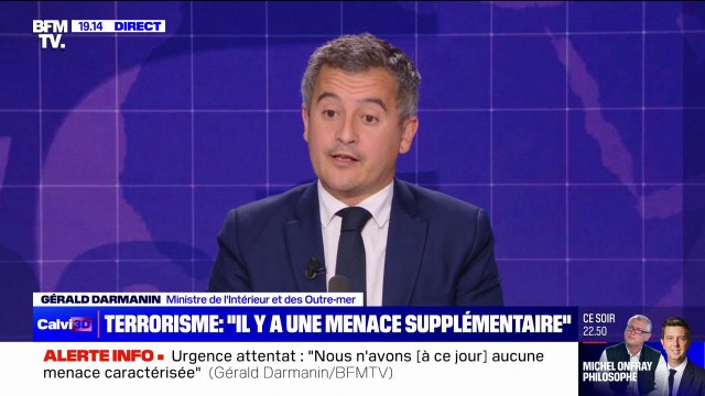 Gérald Darmanin sur la situation au Proche-Orient: Il y a des répercussions nationales à ce qui se passe ailleurs