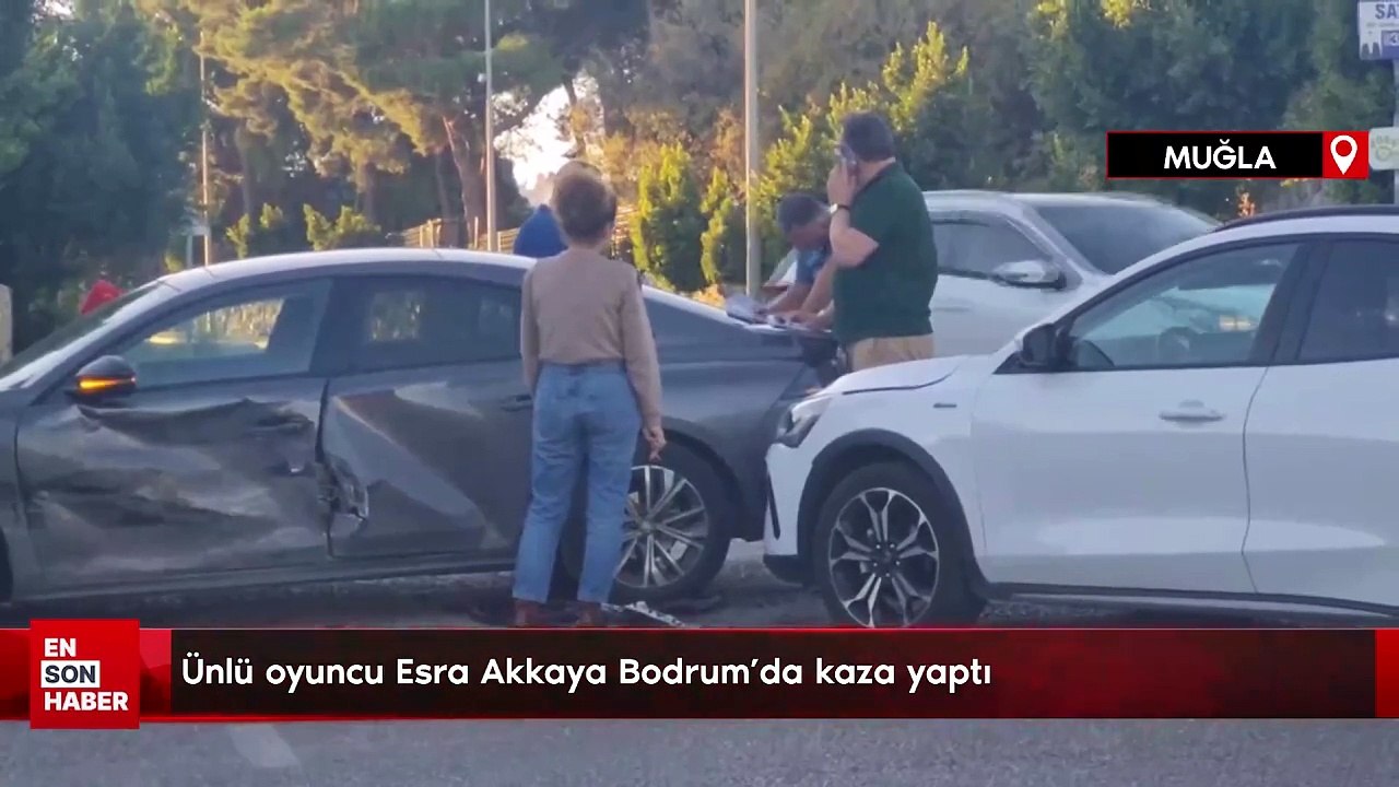 Ünlü oyuncu Esra Akkaya Bodrum’da kaza yaptı