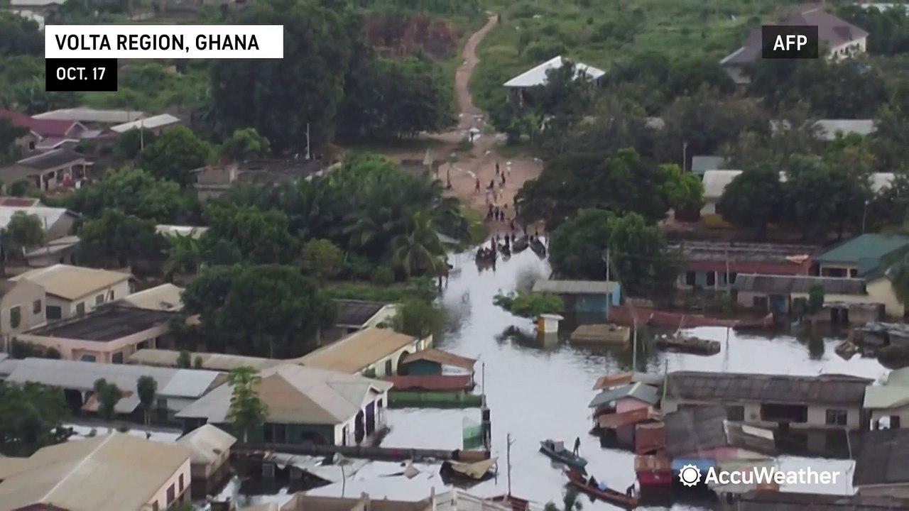 Thousands displaced by flooding in Ghana