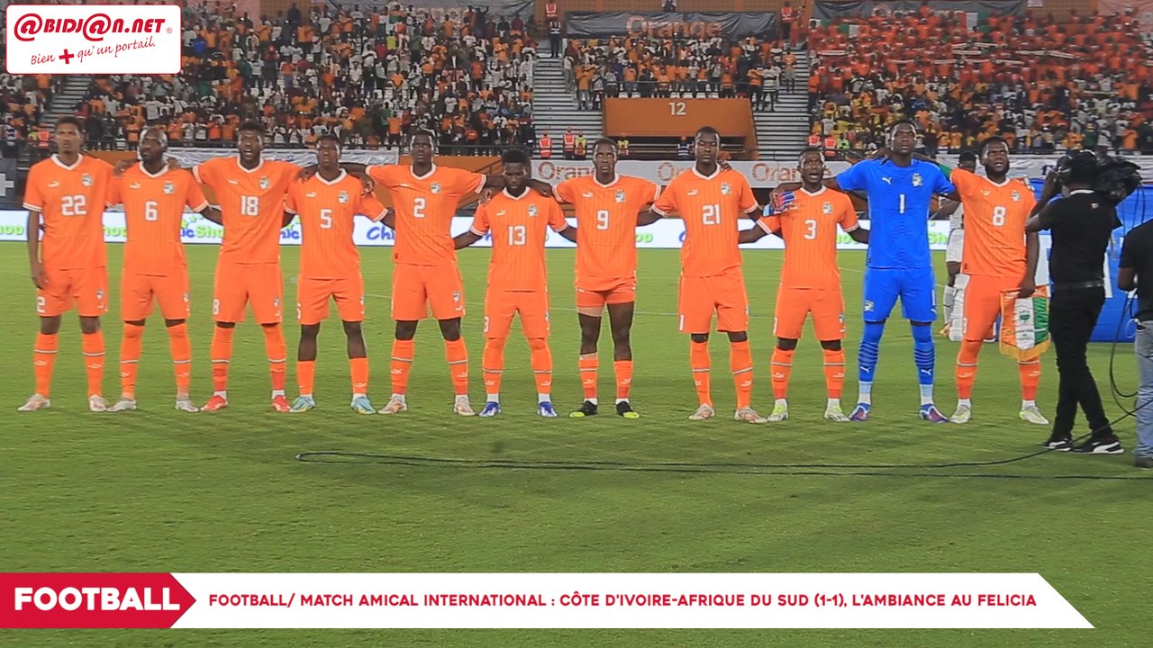 Football: Match amical international - Côte d'Ivoire-Afrique du Sud (1-1), l'ambiance au Felicia
