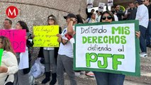 Continúan protestas de trabajadores del Poder Judicial en CdMx; juez ordena no reprimirlos