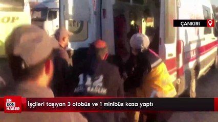 Télécharger la video: Çankırı'da işçileri taşıyan 3 otobüs ve 1 minibüs kaza yaptıİşçileri taşıyan 3 otobüs ve 1 minibüs kaza yaptı