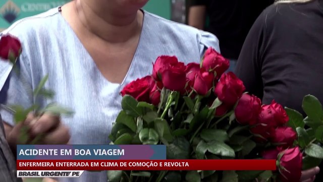 Acidente em Boa Viagem: enfermeira enterrada em clima de comoção e revolta