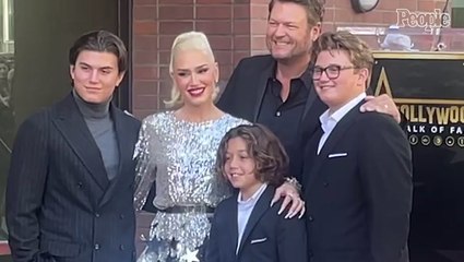 Gwen Stefani Poses with All Three Kids and Husband Blake Shelton at Hollywood Walk of Fame Ceremony