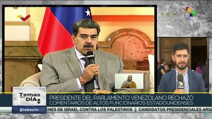 Pdte. del Parlamento de Venezuela repudió comentarios de funcionarios de EE. UU.