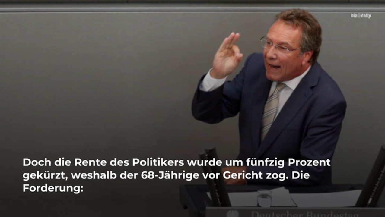 Urteil nach Klage: Renten-Kürzung legal bei Bundestagsabgeordneten