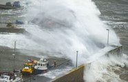 Storm Babet hits Stonehaven Harbour