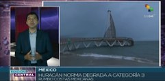 Huracán Norma, en este momento degradado a categoría 3, afectaría unos ocho estados de México